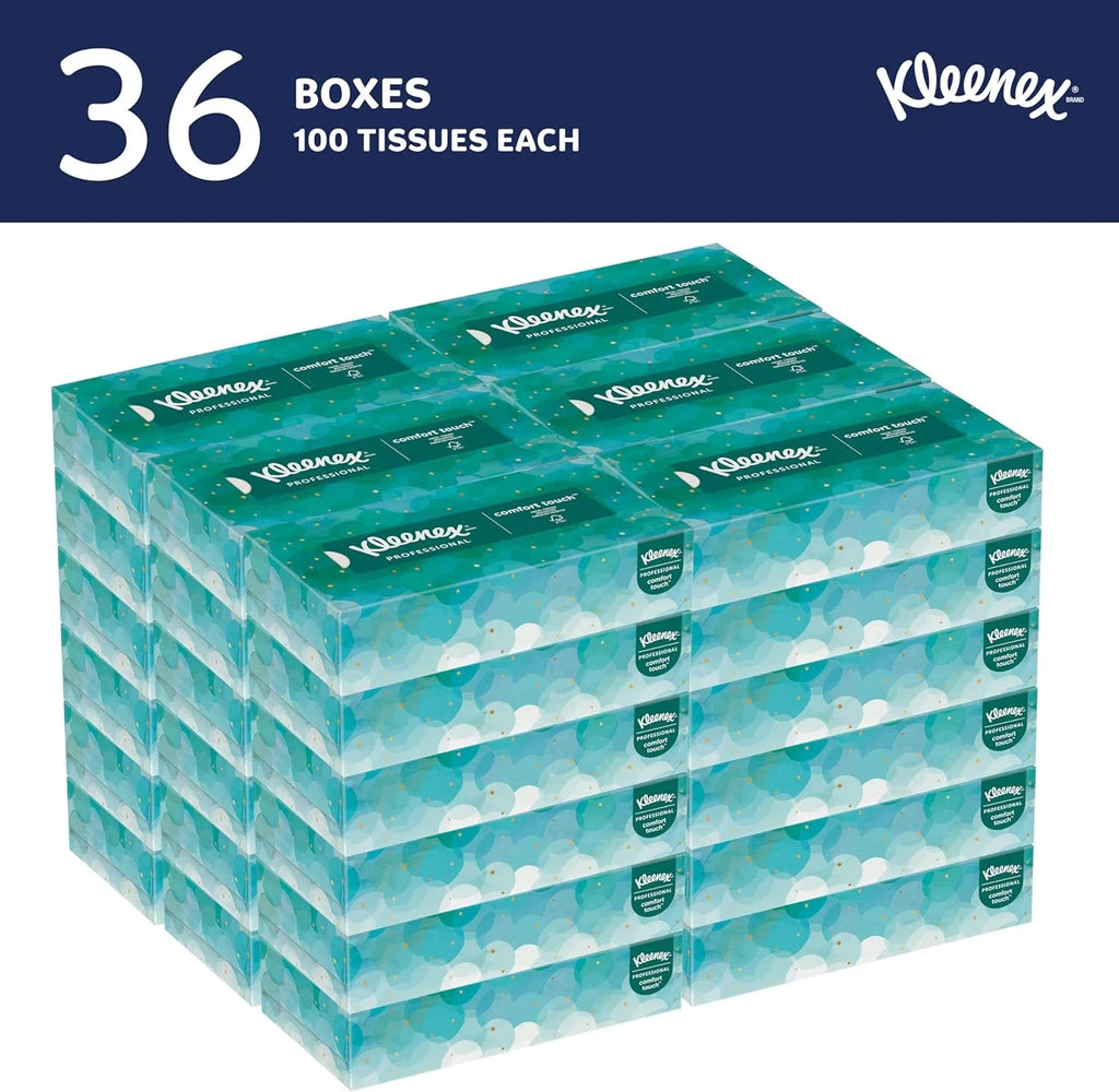 Professional Facial Tissue, Bulk (21400), 2-Ply, White, Flat Boxed Forma