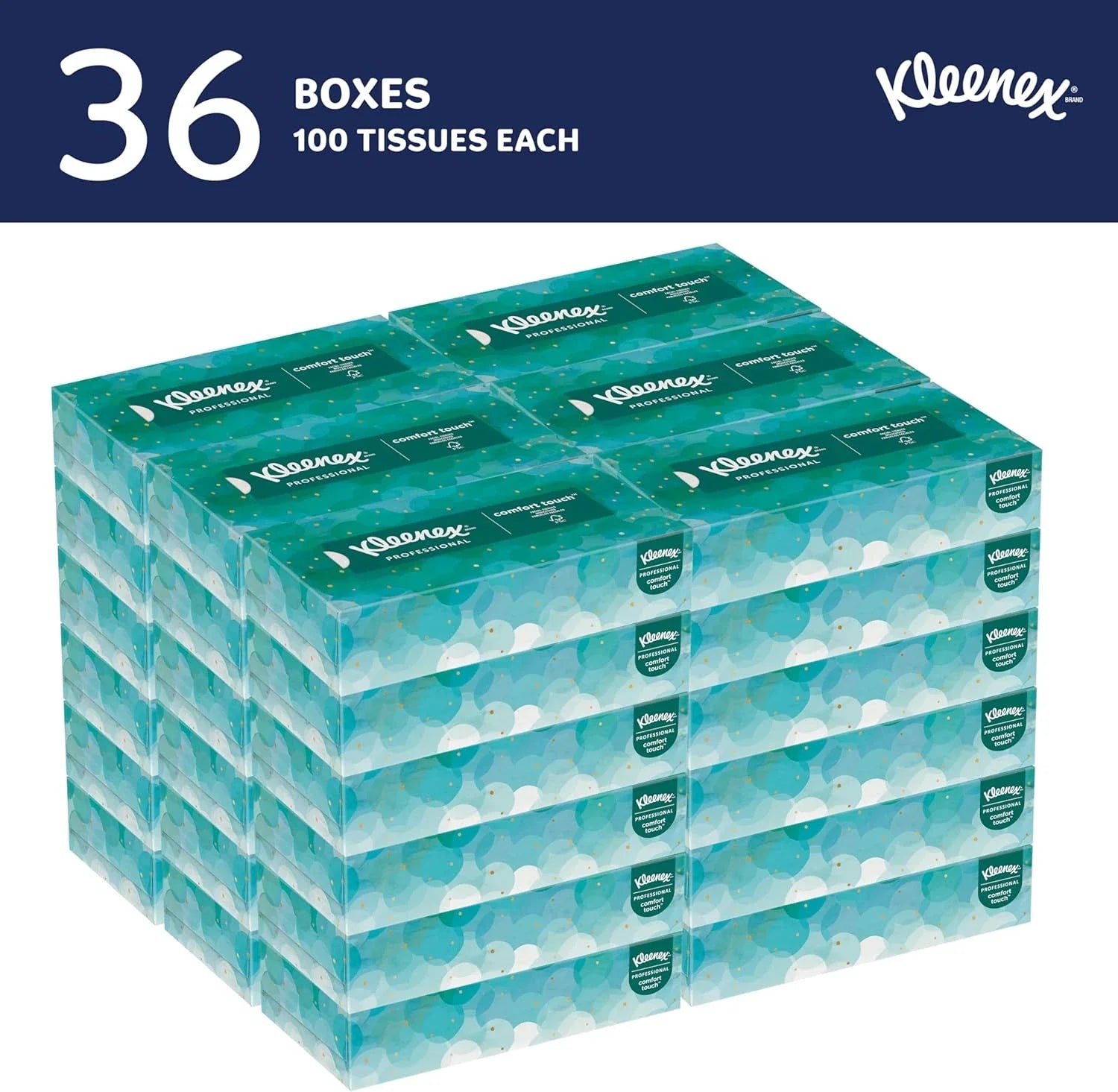 Professional Facial Tissue, Bulk (21400), 2-Ply, White, Flat Boxed Forma