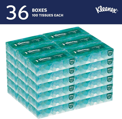 Professional Facial Tissue, Bulk (21400), 2-Ply, White, Flat Boxed Forma